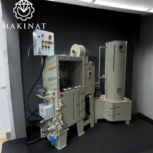 ماكينة تفريغ بواري الذهب من النحاس والحديد بالأسيد